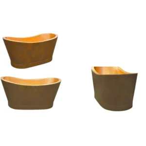 Home - Copper Bathtub In Vietnam 11 Bồn tắm bằng đồng Axel - size 147x78x71cm, Hai mặt, Đỉnh thẳng, Cắt chữ V, đế thẳng