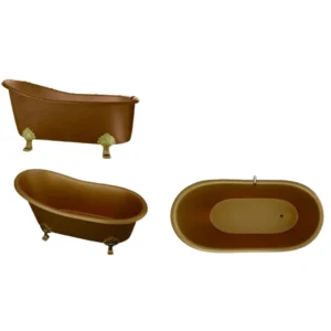 Home - Copper Bathtub In Vietnam 8 Bồn tắm đồng Athanael - 2 - size 183x81x78cm, 46 kg, Hoàng gia, chân móng vuốt