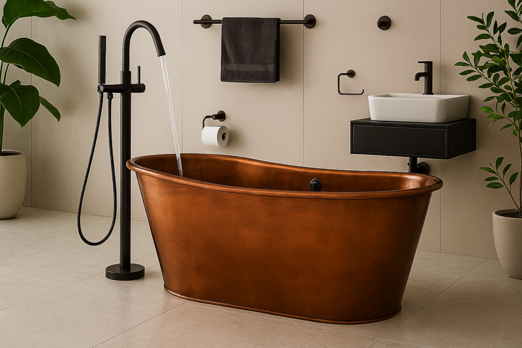 Cẩm Nang Chọn Vòi Sen Cho Bồn Tắm Đồng: Hoàn Thiện Vẻ Đẹp Đẳng Cấp 24 Đồng Bộ Hóa Toàn Bộ Phụ Kiện Phòng Tắm