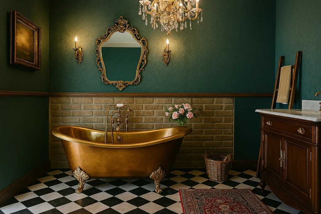 Thiết Kế Phòng Tắm Với Bồn Tắm Đồng: Cẩm Nang Cho Mọi Không Gian Đẳng Cấp Phong Cach Vintage Co Dien Ve Dep Quy Toc Vuot Thoi Gian