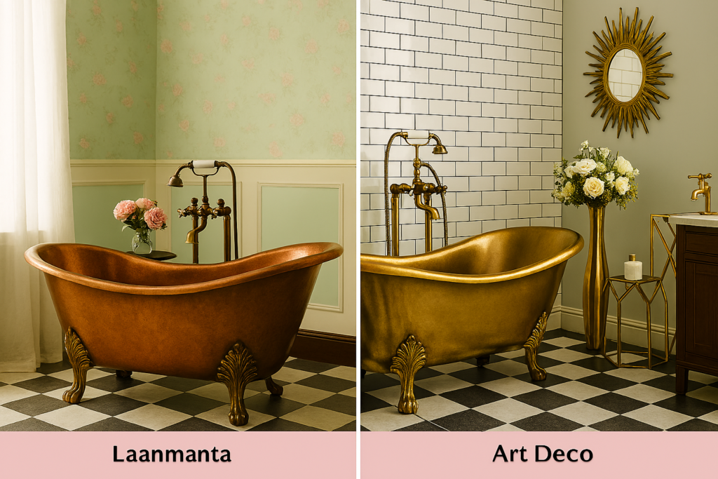 Phòng Tắm Vintage: Tái Hiện Nét Quyến Rũ Vượt Thời Gian Với Bồn Tắm Chân Rồng Y Tuong Truyen Cam Hung