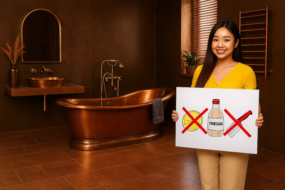 5 Sai Lầm Khi Vệ Sinh Bồn Tắm Đồng Có Thể Phá Hỏng Kiệt Tác Của Bạn Sai Lam Khi Ve Sinh Bon Tam Dong