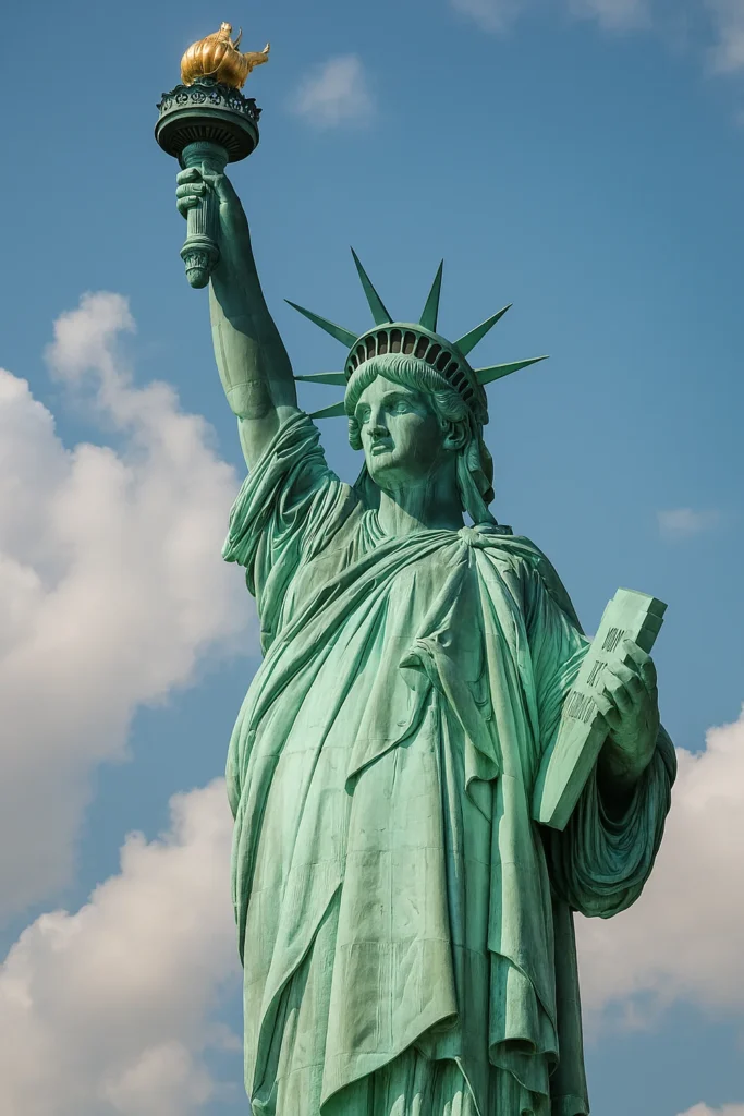 Patina Trên Đồng Là Gì? Vẻ Đẹp Của Thời Gian Hay Là Vấn Đề Cần Xử Lý? Tuong Nu than Tu do la vi du noi tieng nhat ve lop patina dong mau xanh ngoc mot lop mang bao ve tu nhien