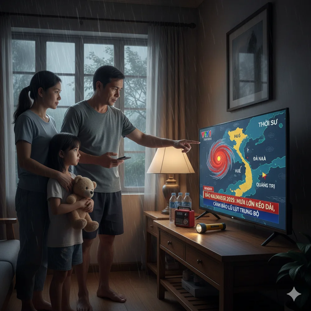 Bão Kalmaegi 2025: Dự báo ảnh hưởng và cảnh báo mưa lũ tại Miền Trung nguoi dan can theo doi ban tin thoi tiet de chu dong ung pho