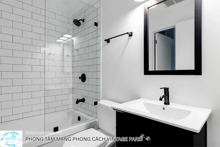 Cách Xử Lý Phòng Tắm Nhỏ 3m2 Vẫn Có Bồn Tắm Cực Chill. Gợi ý 10 phong cách phòng tắm nhỏ xu hướng 6 Cách Xử Lý Phòng Tắm Nhỏ 3m2 Vẫn Có Bồn Tắm Cực Chill. Gợi ý 10 phong cách phòng tắm nhỏ xu hướng PHONG TAM MANG PHONG CACH Vintage Paris