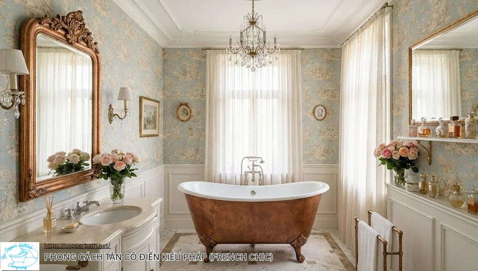 10 Mẫu Phòng Tắm Tân Cổ Điển Đẹp Hút Hồn 10 10 Mẫu Phòng Tắm Tân Cổ Điển Đẹp Hút Hồn Phong cach Tan co dien kieu Phap French Chic