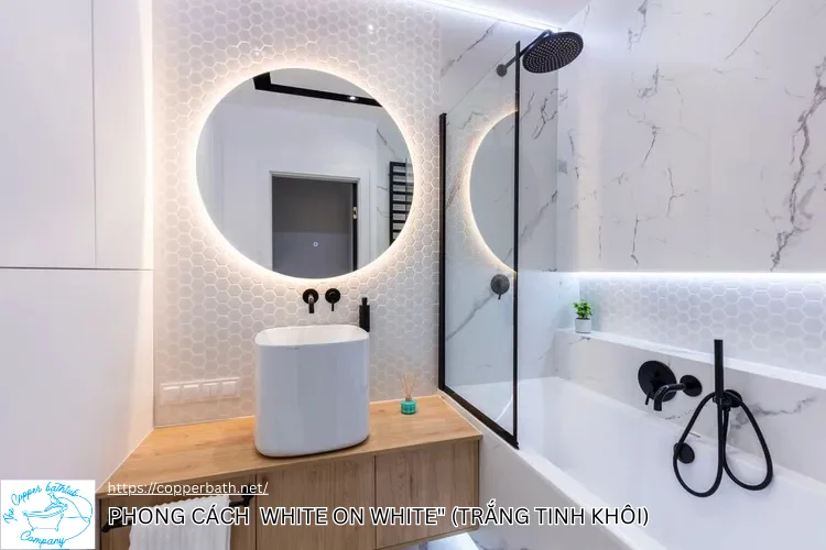 Cách Xử Lý Phòng Tắm Nhỏ 3m2 Vẫn Có Bồn Tắm Cực Chill. Gợi ý 10 phong cách phòng tắm nhỏ xu hướng 10 Cách Xử Lý Phòng Tắm Nhỏ 3m2 Vẫn Có Bồn Tắm Cực Chill. Gợi ý 10 phong cách phòng tắm nhỏ xu hướng Phong cach White on White Trang Tinh Khoi