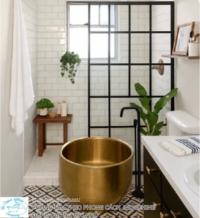 Cách Xử Lý Phòng Tắm Nhỏ 3m2 Vẫn Có Bồn Tắm Cực Chill. Gợi ý 10 phong cách phòng tắm nhỏ xu hướng 5 Cách Xử Lý Phòng Tắm Nhỏ 3m2 Vẫn Có Bồn Tắm Cực Chill. Gợi ý 10 phong cách phòng tắm nhỏ xu hướng Phong tam theo phong cach Indochine Dong Duong thu nho