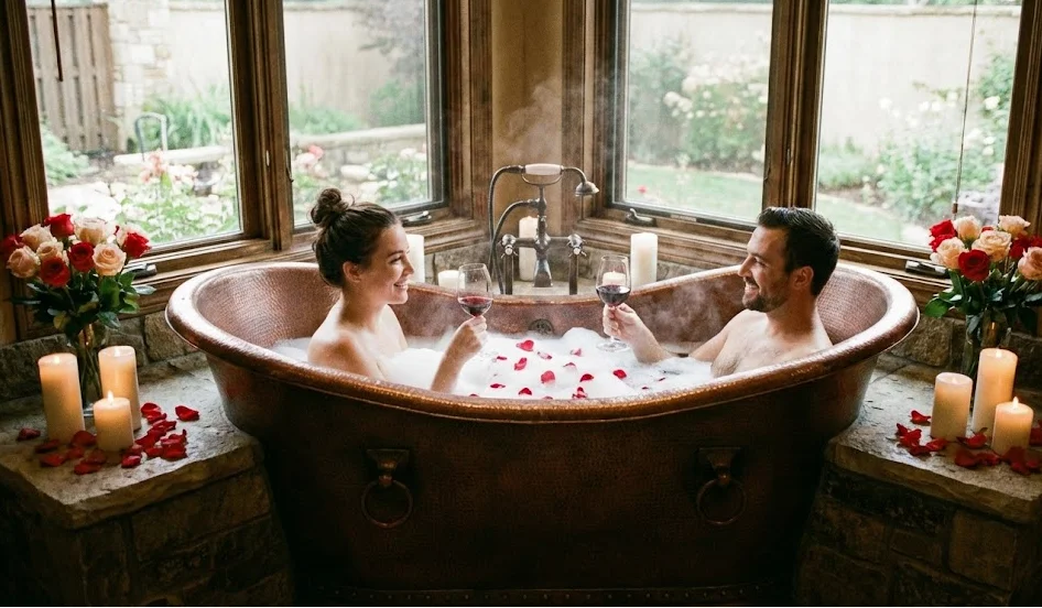 Bồn Tắm Đôi (Cho 2 Người): Kích Thước và Mẫu Mã Lãng Mạn Nhất 9 bon-tam-doi-lang-man-cho-cap-doi