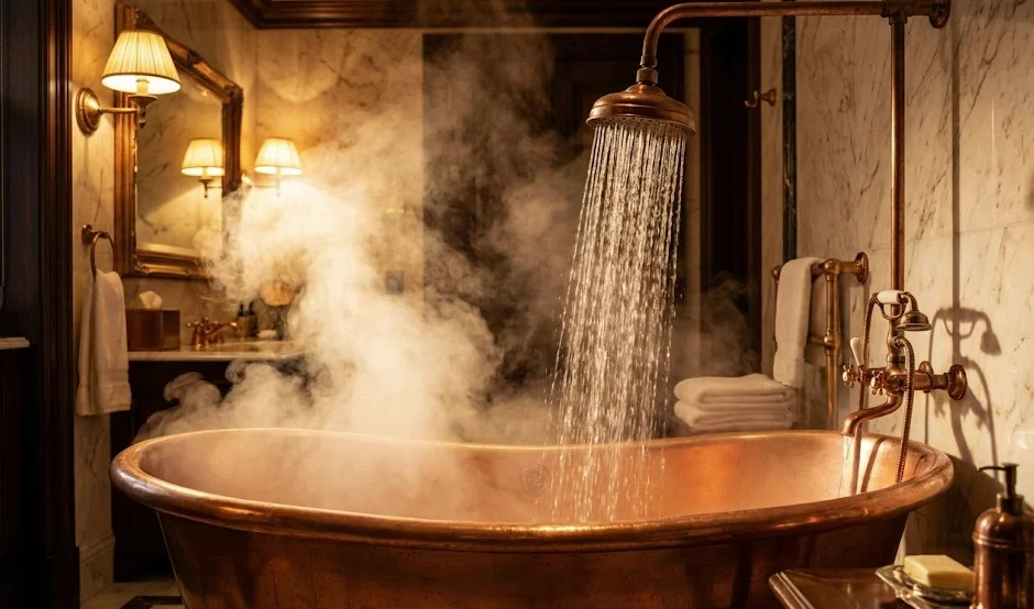 Bồn Tắm Đôi (Cho 2 Người): Kích Thước và Mẫu Mã Lãng Mạn Nhất kha nang giu nhiet bon tam dong